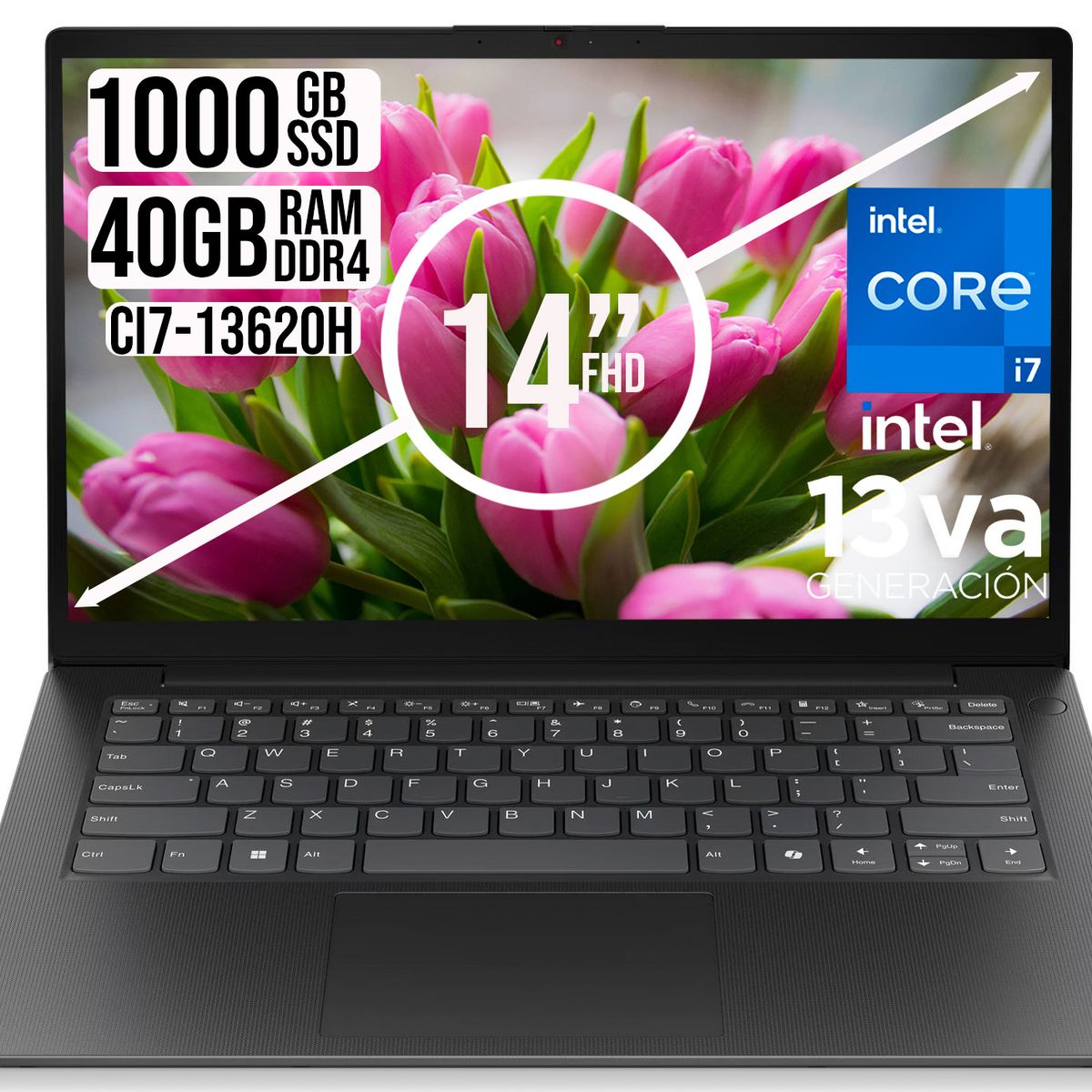 LENOVO - LENOVO V14 INTEL CORE I7-13620H SSD 1TB RAM 40GB LED 14 FULL HD