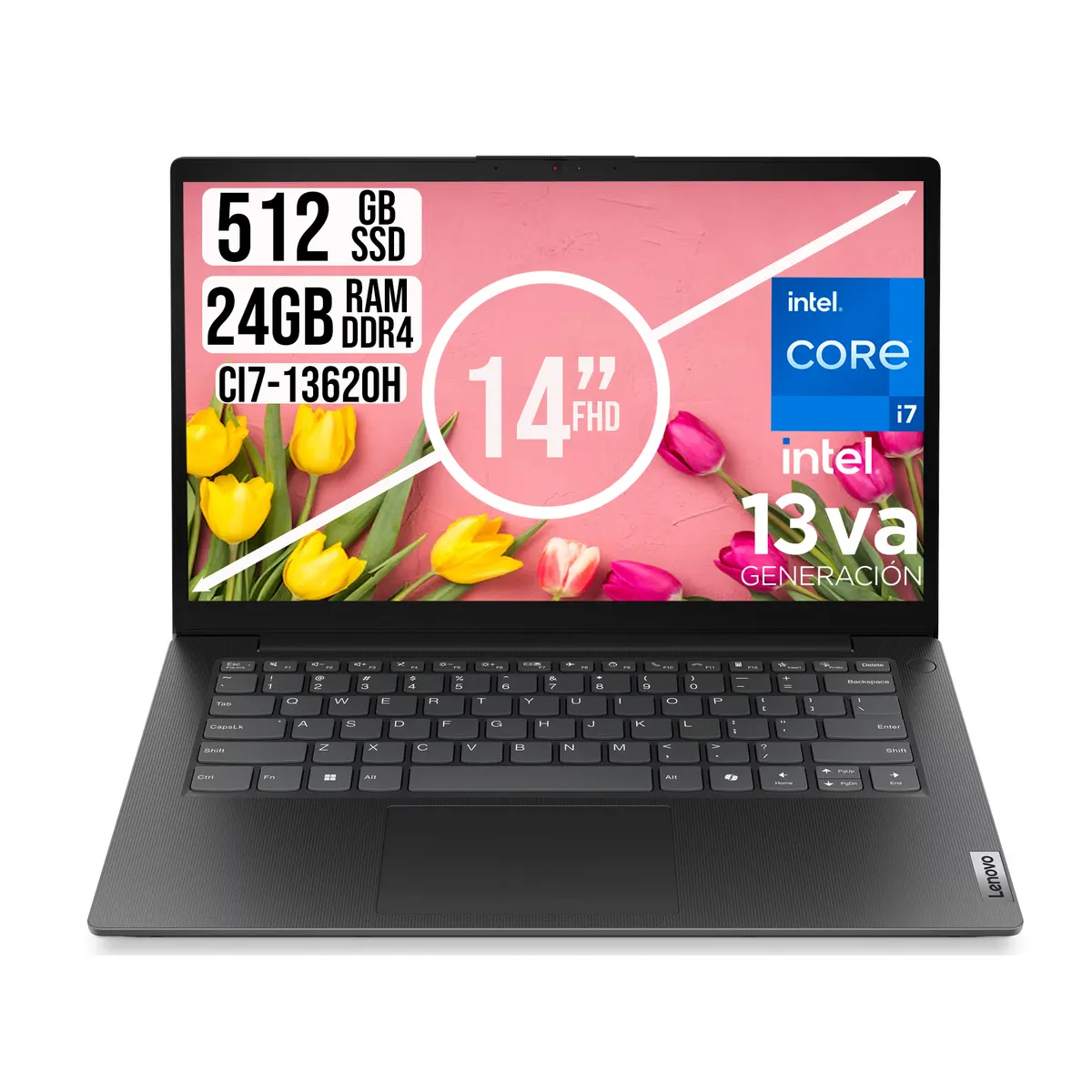 LENOVO - LENOVO V14 INTEL CORE I7-13620H SSD 1TB RAM 24GB LED 14 FULL HD