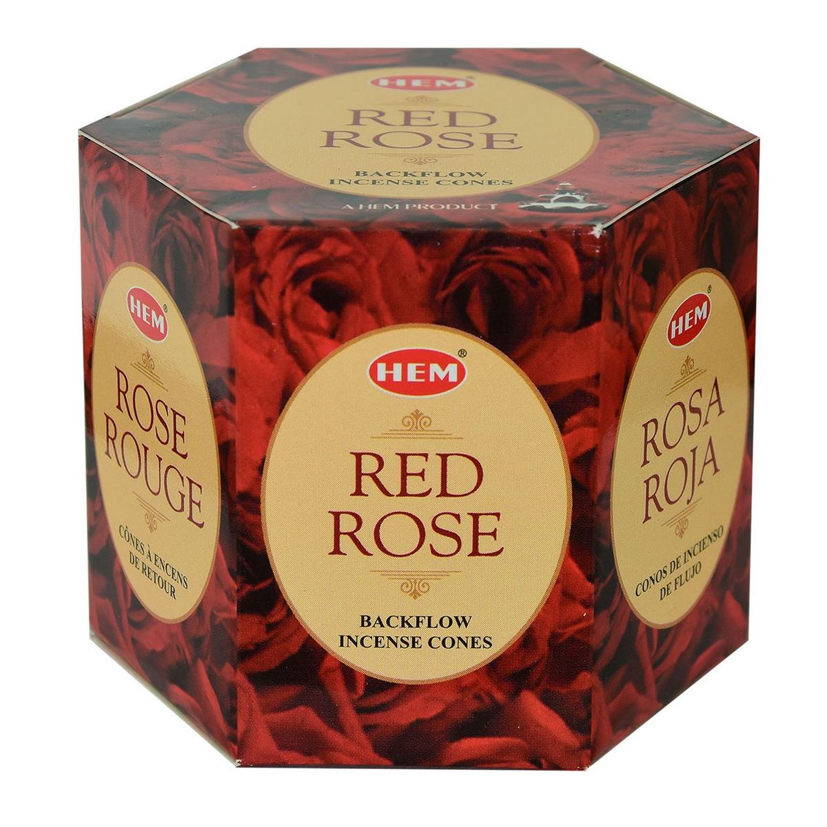 DAYOSHOP - Incienso Hem Cono De Reflujo Rosa Roja Backflow X 40 Unid