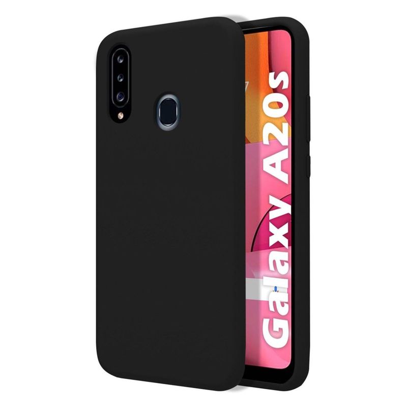 GENERICO - Funda Estuche Silicone Case Compatible Con Samsung A20S Negro