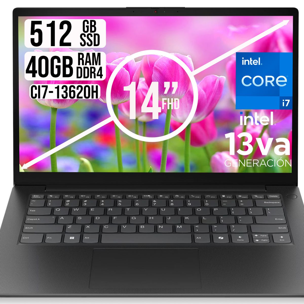 LENOVO - LENOVO V14 INTEL CORE I7-13620H SSD 512GB RAM 40GB LED 14 FULL HD