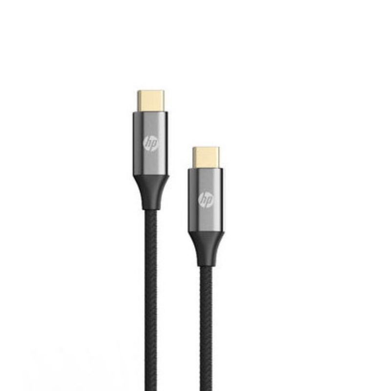 HP - Cable Cargador USB-C HP Carga Rapida 60 W Acabado Aluminio 1.5 Metros
