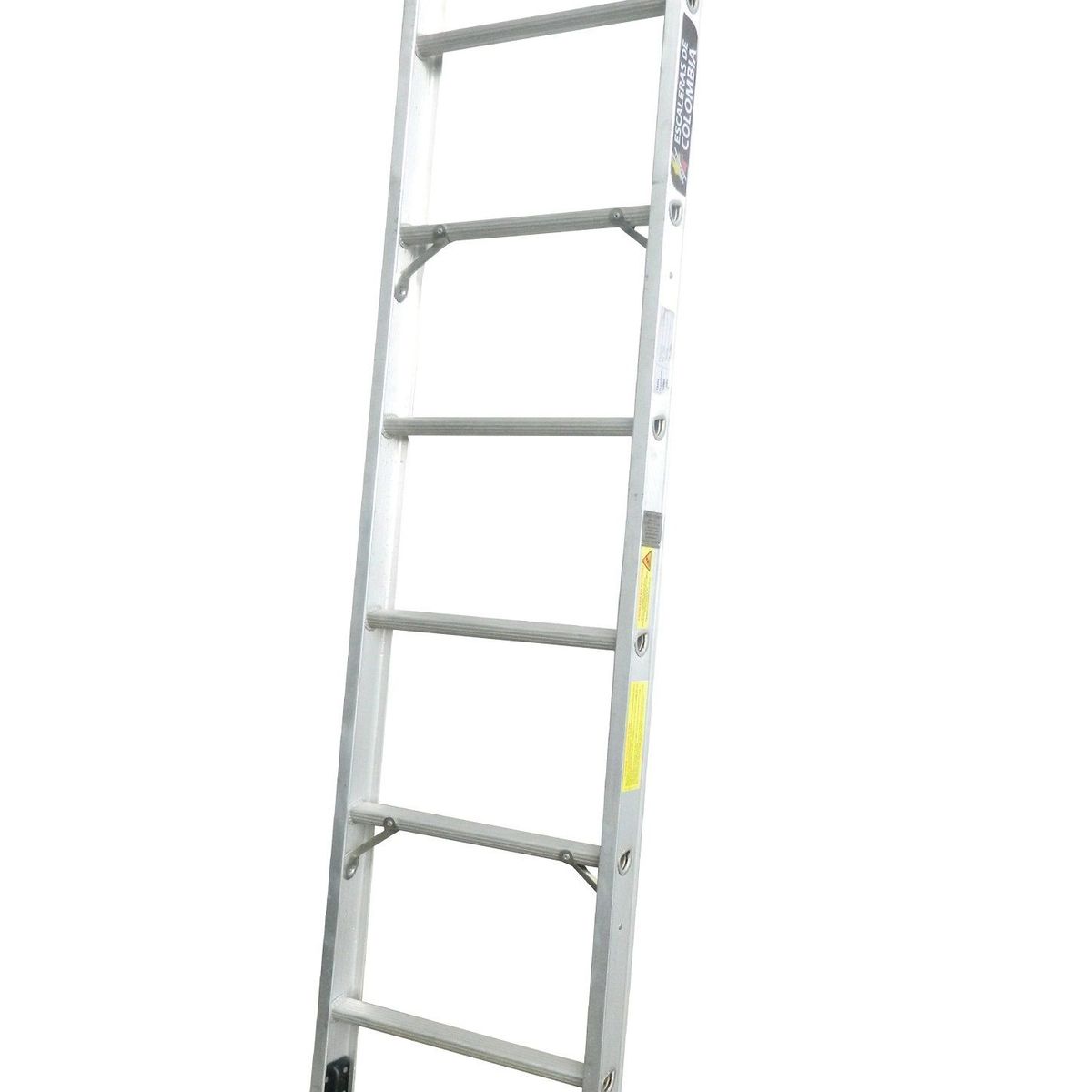 ESCALERAS DE COLOMBIA - Escalera Certificada Tipo Sencilla En Aluminio 6 pasos / 1.80 Metros 136 Kg.