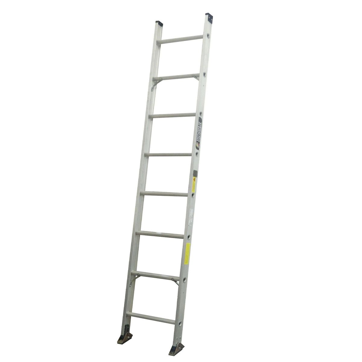 ESCALERAS DE COLOMBIA - Escalera Certificada Tipo Sencilla En Aluminio 8 pasos / 2.4Mts 136 Kg.