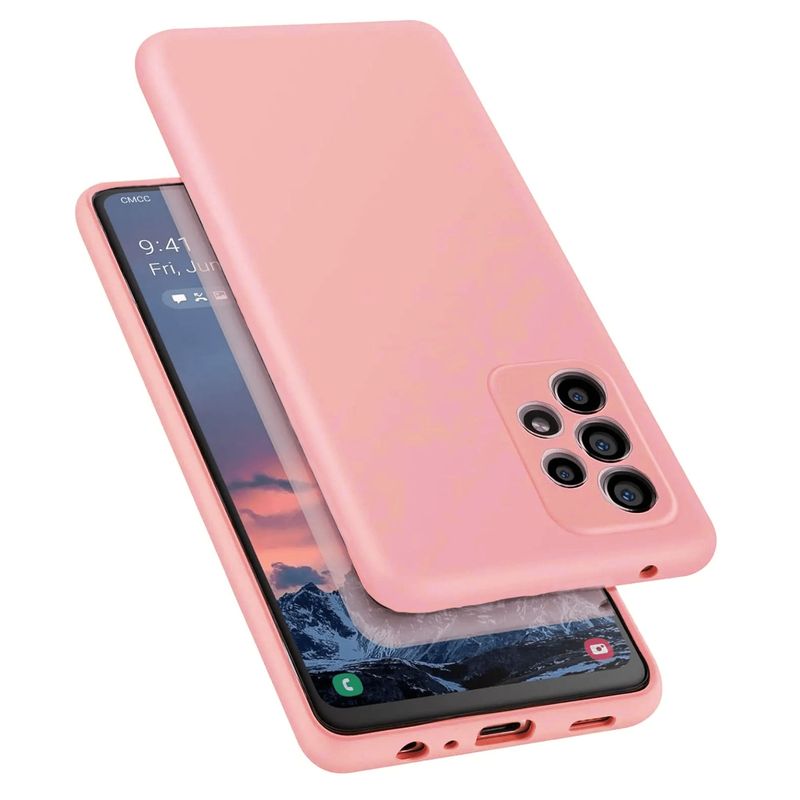 GENERICO - Funda Estuche Silicone Case Compatible Samsung A52 y A52S Rosa