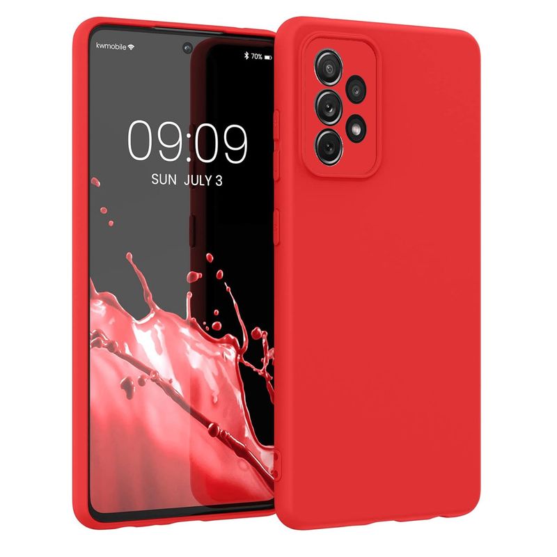 GENERICO - Funda Estuche Silicone Case Compatible Con Samsung A72 Rojo