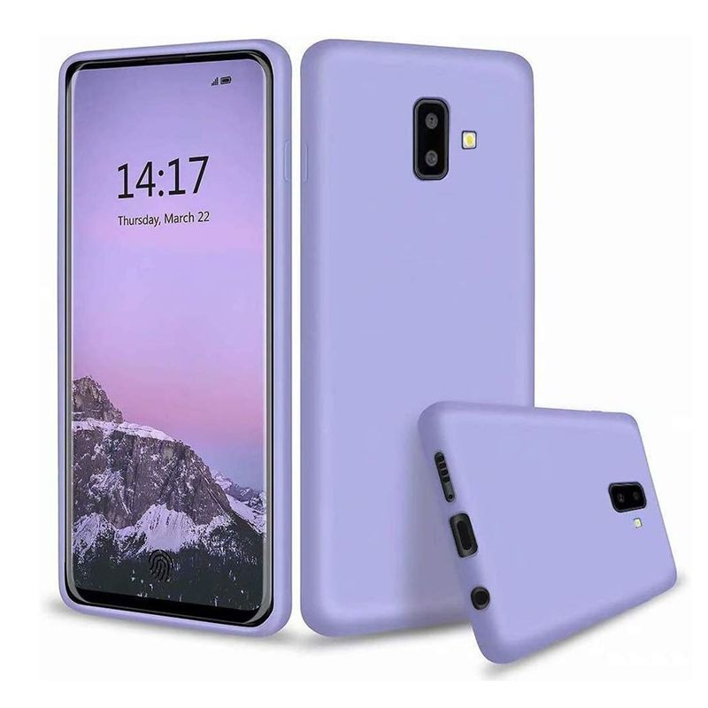 GENERICO - Funda Estuche Silicone Case Compatible Con Samsung J6 Plus Lila