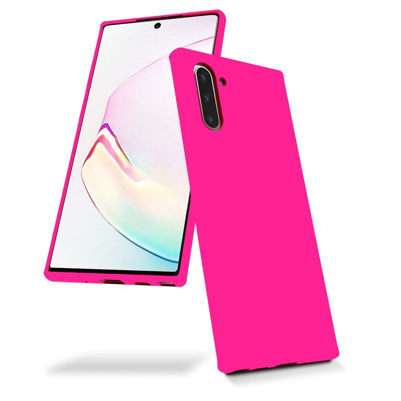 GENERICO - Funda Estuche Silicone Case Compatible Con Samsung Note 10 Fucsia