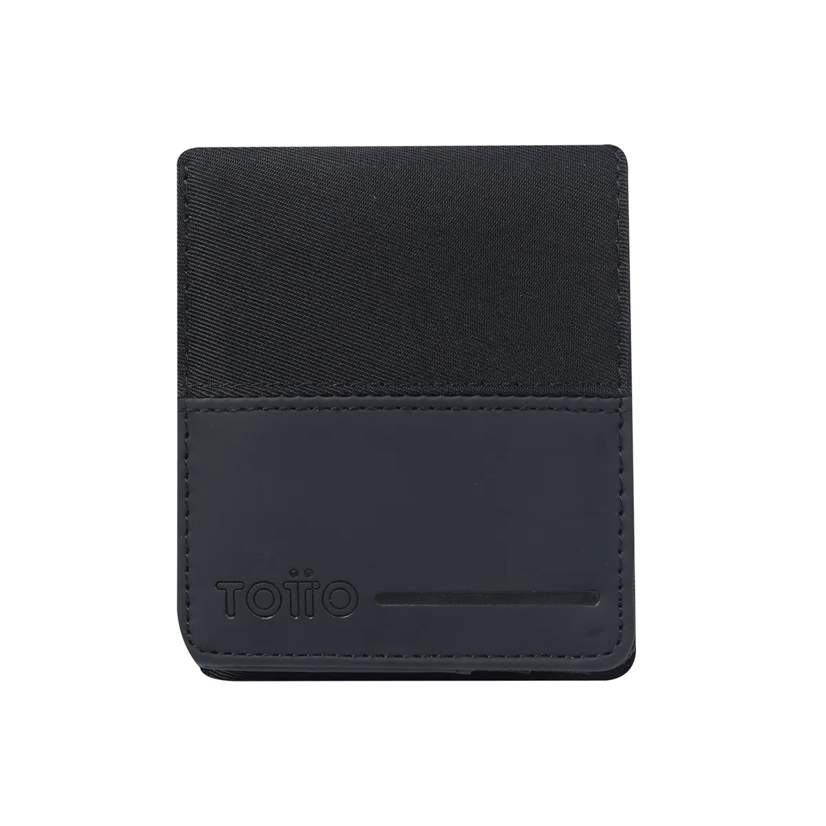 TOTTO - Billetera Ermac 3.0 con RFID Blocker Negra pequeña