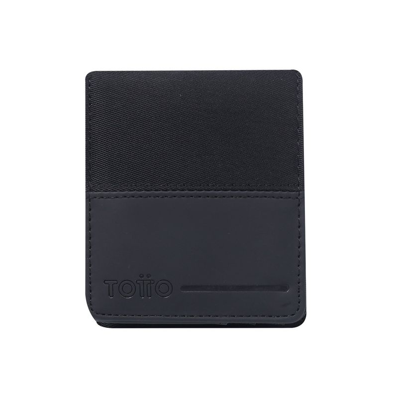TOTTO - Billetera Ermac 3.0 con RFID Blocker Negra pequeña