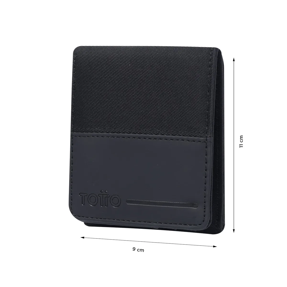 TOTTO - Billetera Ermac 3.0 con RFID Blocker Negra pequeña