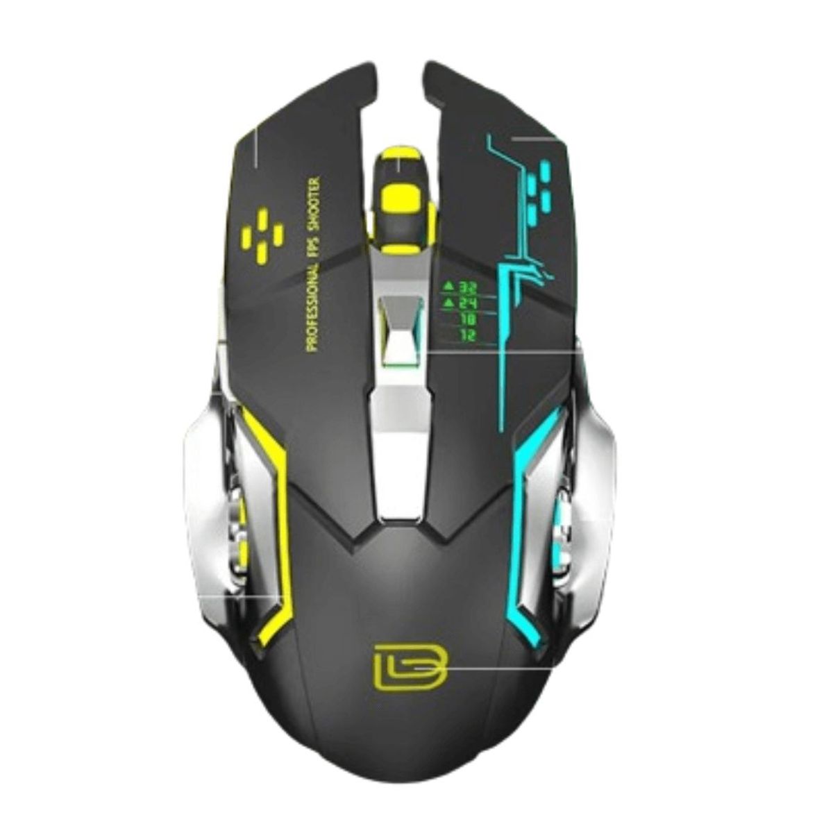 GENERICO - Mouse para juego Gamer RGB alambrico USB 3200 dpi G8