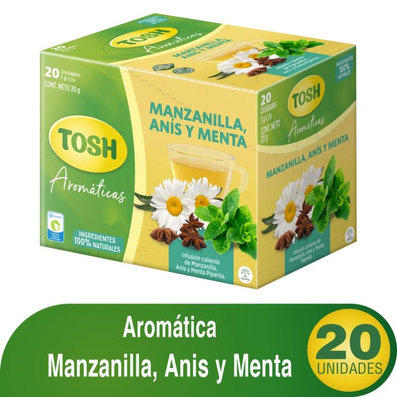 TOSH - Aromática Tosh Manzanilla Anís y Menta