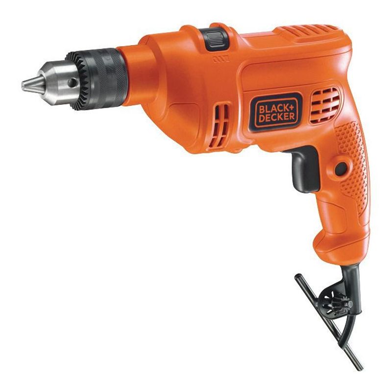 BLACK+DECKER - Taladro Percutor Eléctrico De 10mm Black+decker Tm500 500w + Accesorio