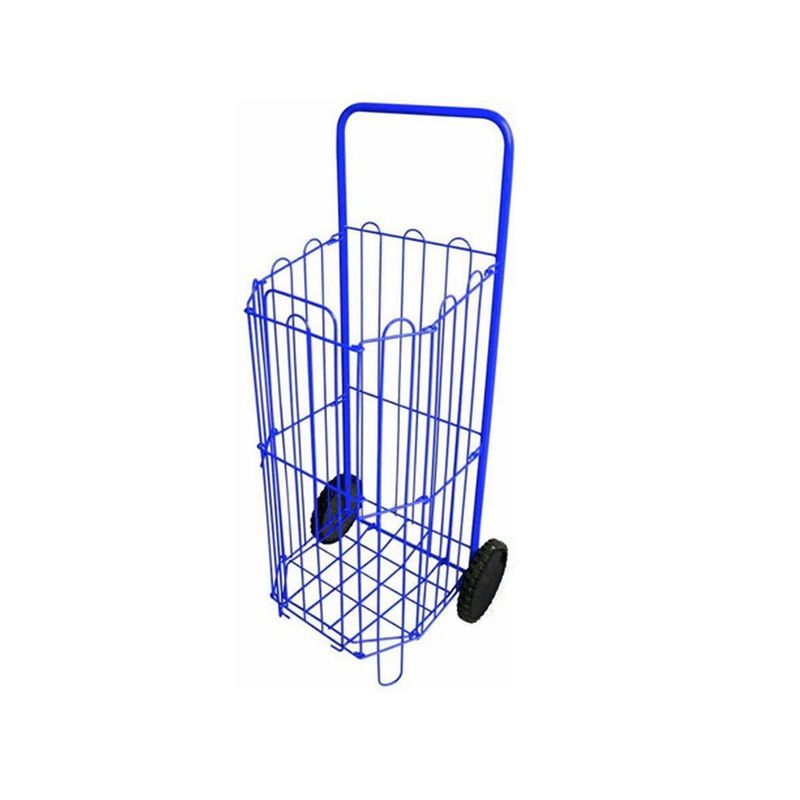 GENERICO - Carro De Mercado Plegable Metálico Con Ruedas Linea Economica