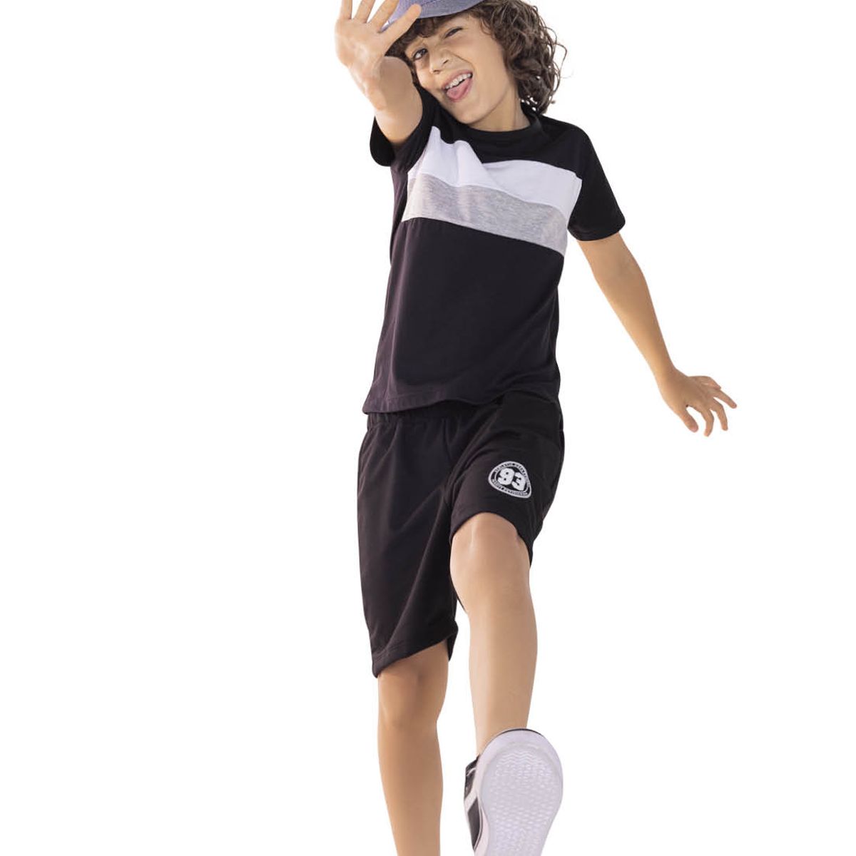 MARKETING PERSONAL - Bermuda Infantil Negro Mp 1872