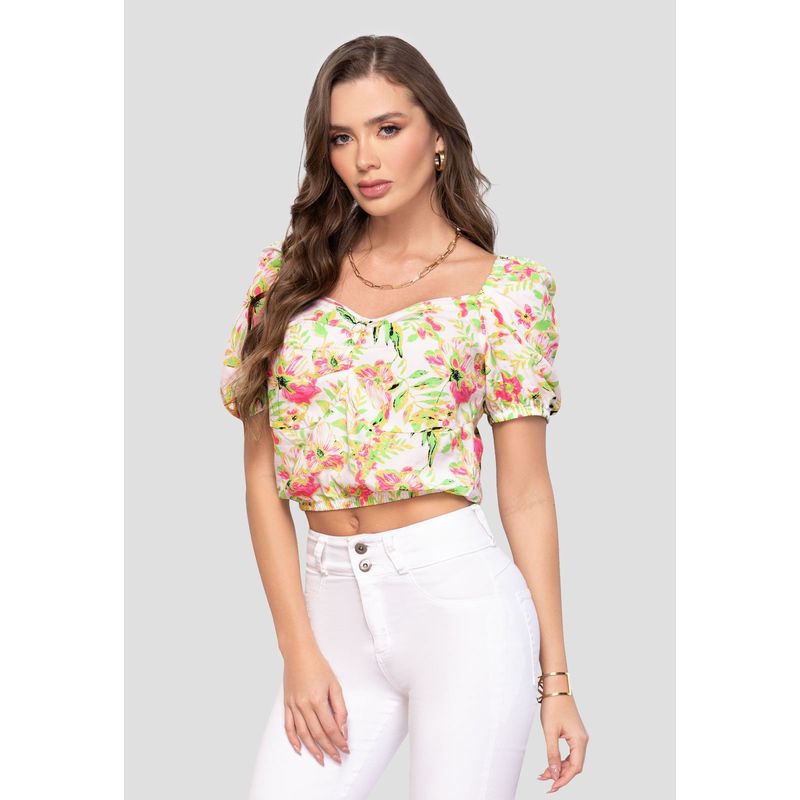 MARKETING PERSONAL - Blusa Mujer Estampado Mp 2431