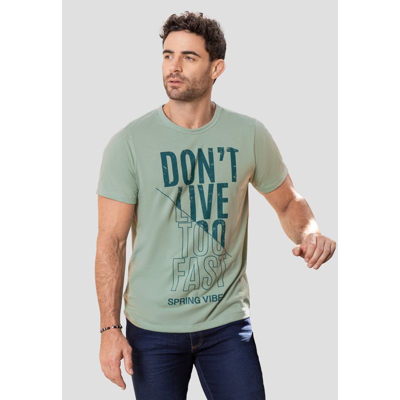 MARKETING PERSONAL - Camiseta Hombre Verde Oliva Mp 102568