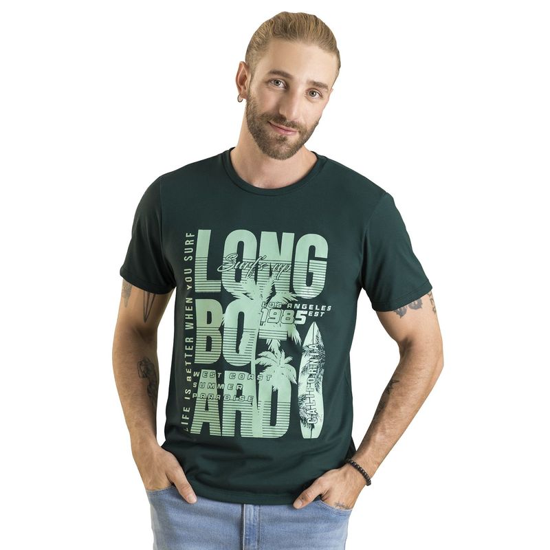 RUTTA - Camiseta Hombre Verde Botella Rutta 100466