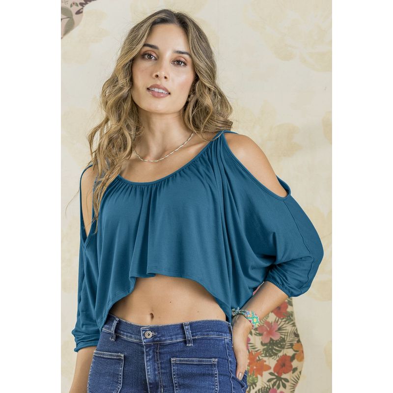 RUTTA - Blusa Mujer Azul Petróleo Oscuro Rutta 102907