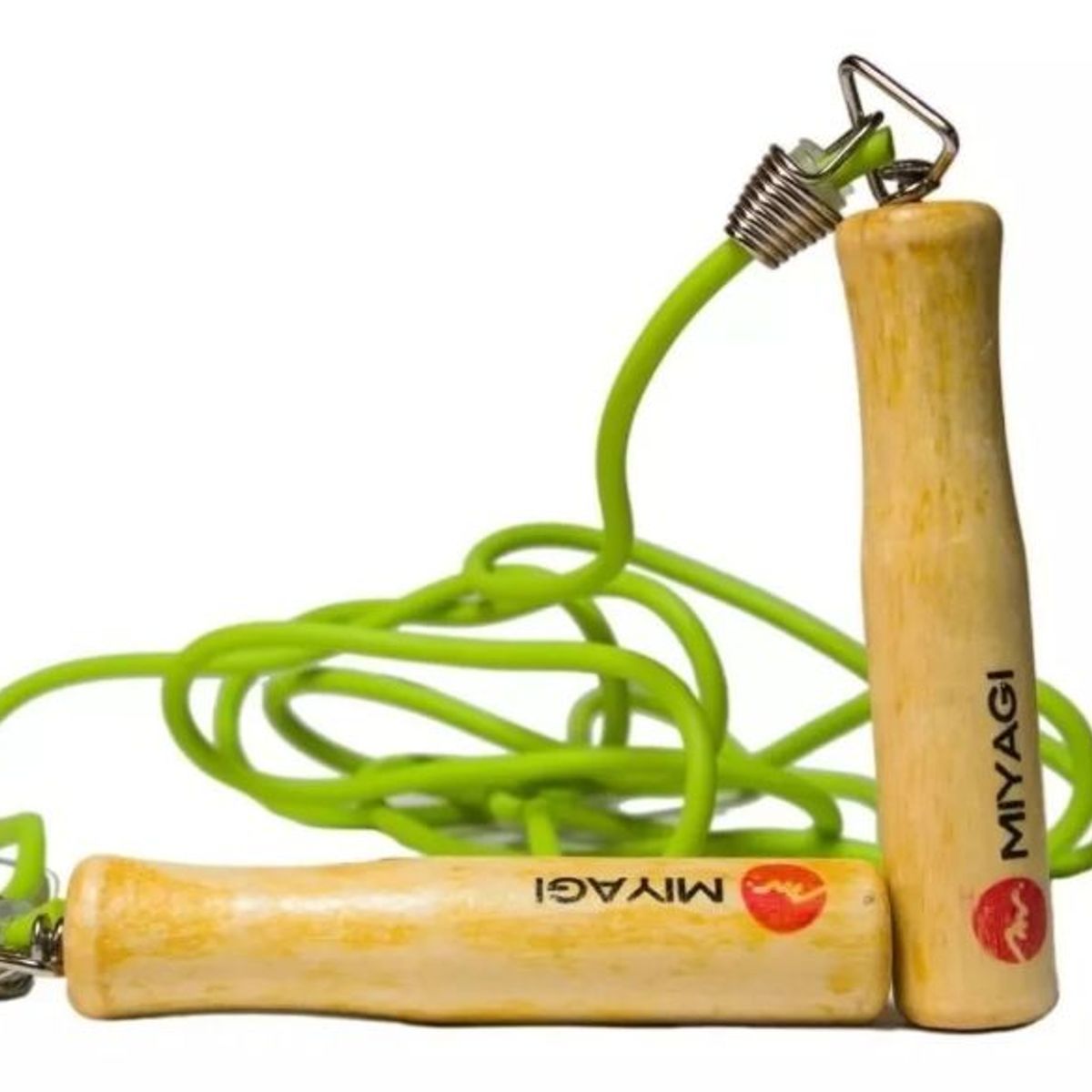 GENERICO - Cuerda Lazo PVC Saltar Cardio Fitness Mango Madera Miyagi