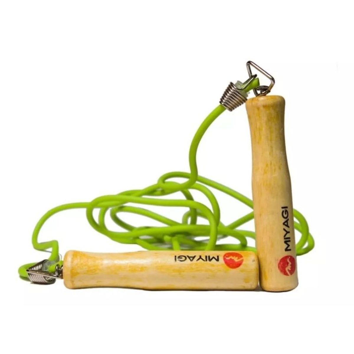 GENERICO - Cuerda Lazo PVC Saltar Cardio Fitness Mango Madera Miyagi