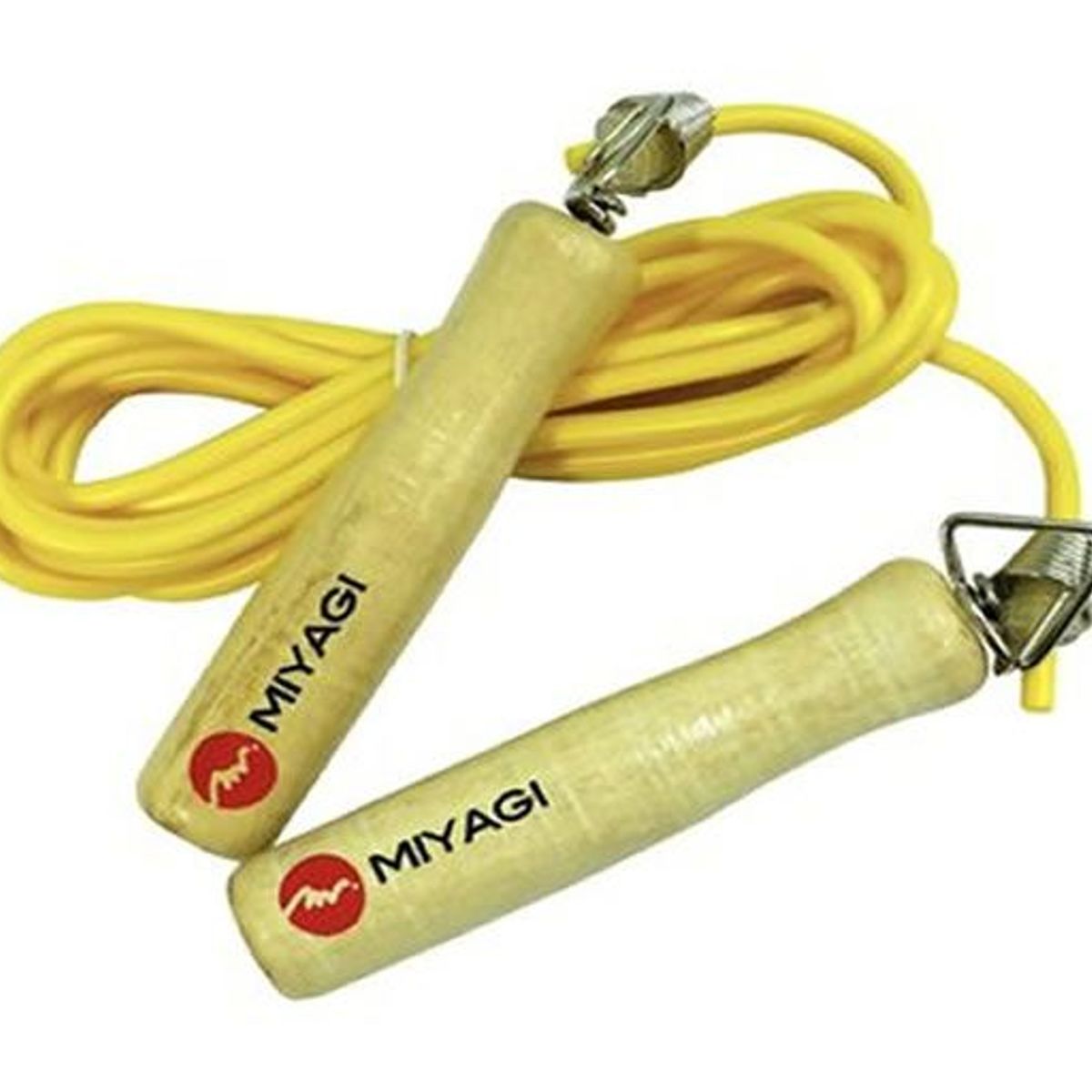 GENERICO - Cuerda Lazo PVC Saltar Cardio Fitness Mango Madera Miyagi