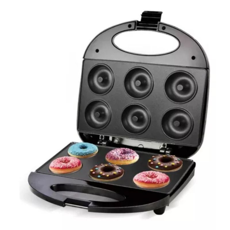 GENERICO - Maquina Para Hacer Mini Donas 6 Puestos 1000w Antiadherente
