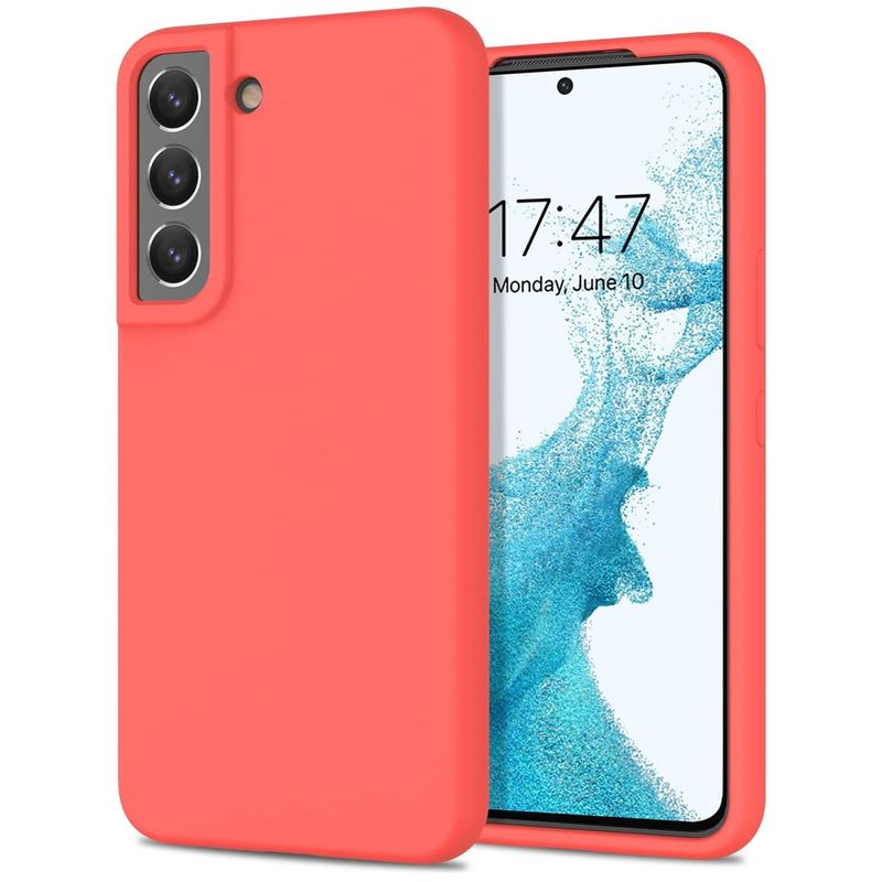 GENERICO - Funda Estuche Silicone Case Compatible Samsung S22 Plus Salmon