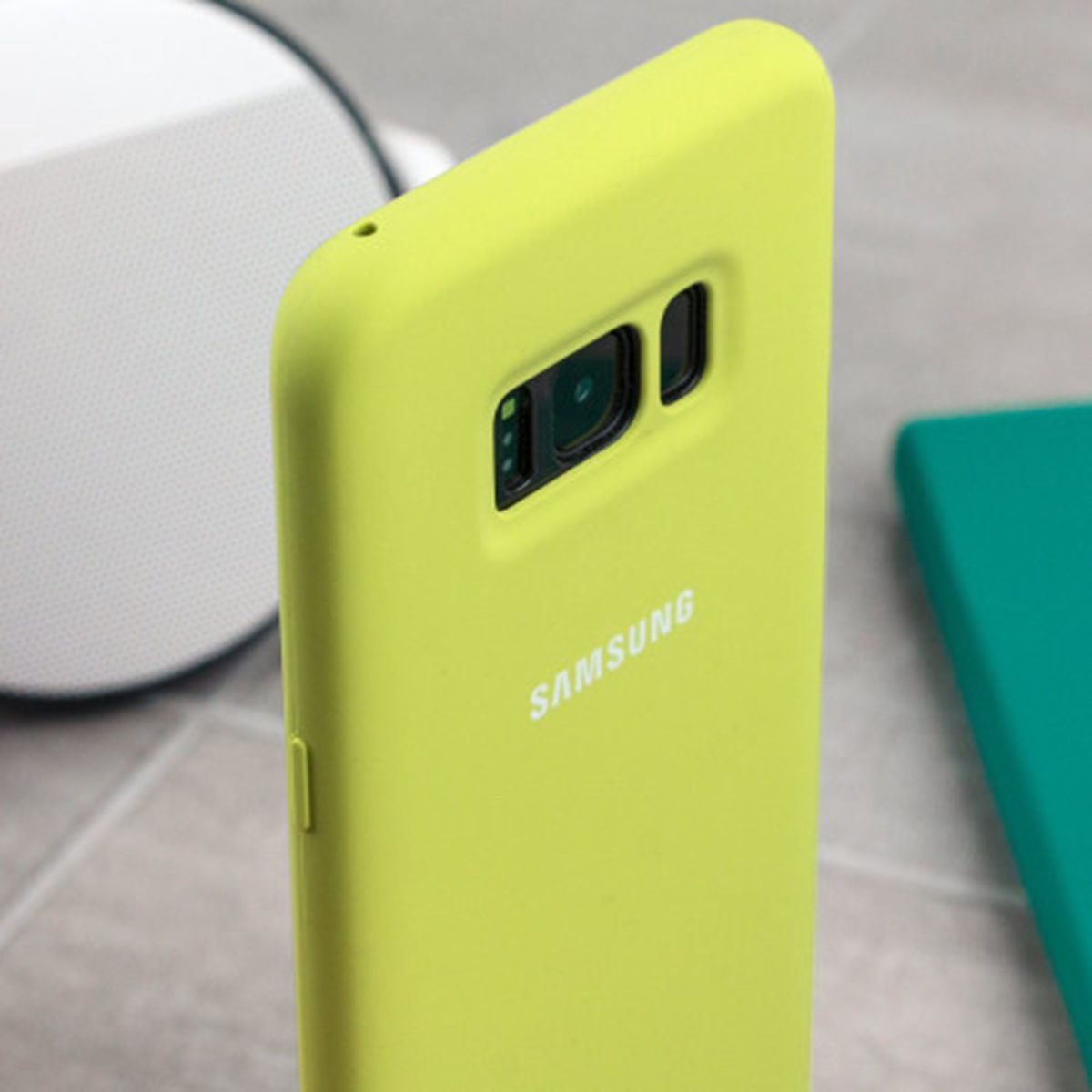 GENERICO - Funda Estuche Silicone Case Compatible Con Samsung S8 Plus Verde Limón