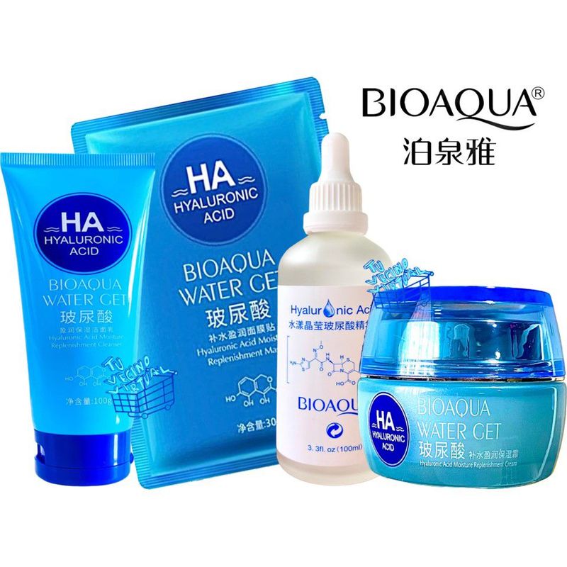 BIOAQUA - Kit x4 acido hialuronico Bioaqua