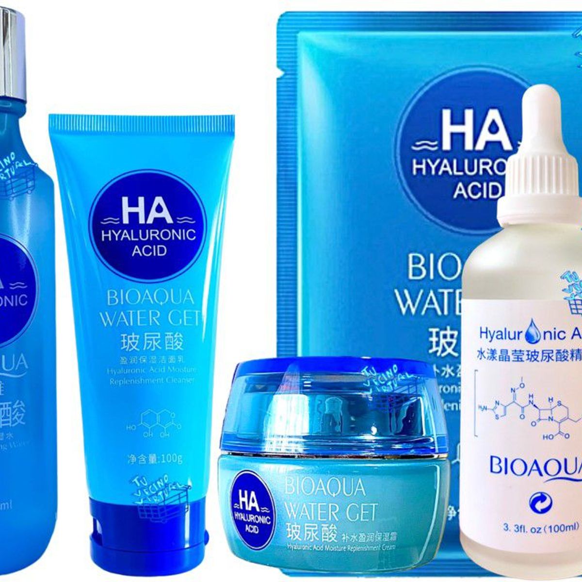 BIOAQUA - Kit x5 acido hialuronico Bioaqua