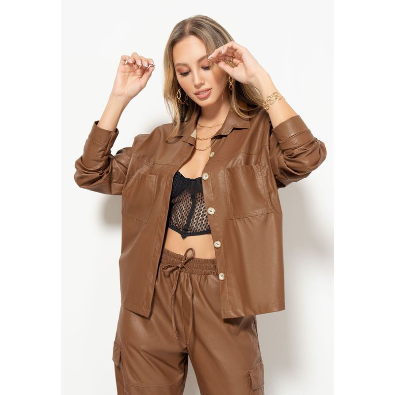 MARKETING PERSONAL - Camisa Mujer Café Mp 100783