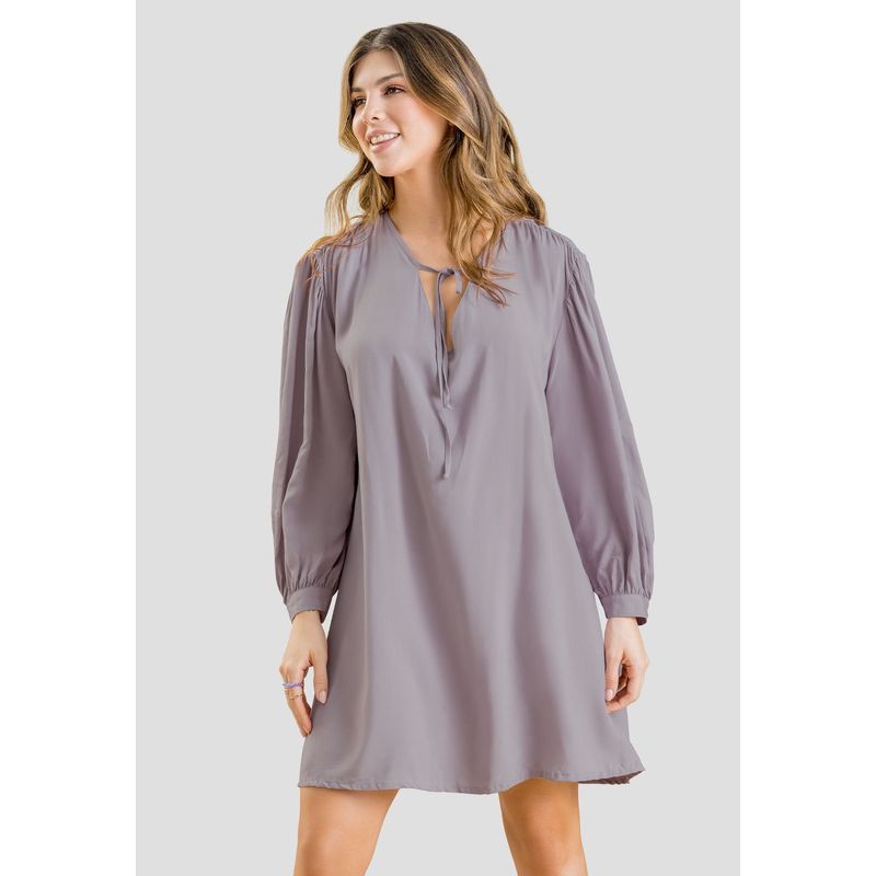 RUTTA - Vestido Corto Mujer Mora Claro Rutta 103048