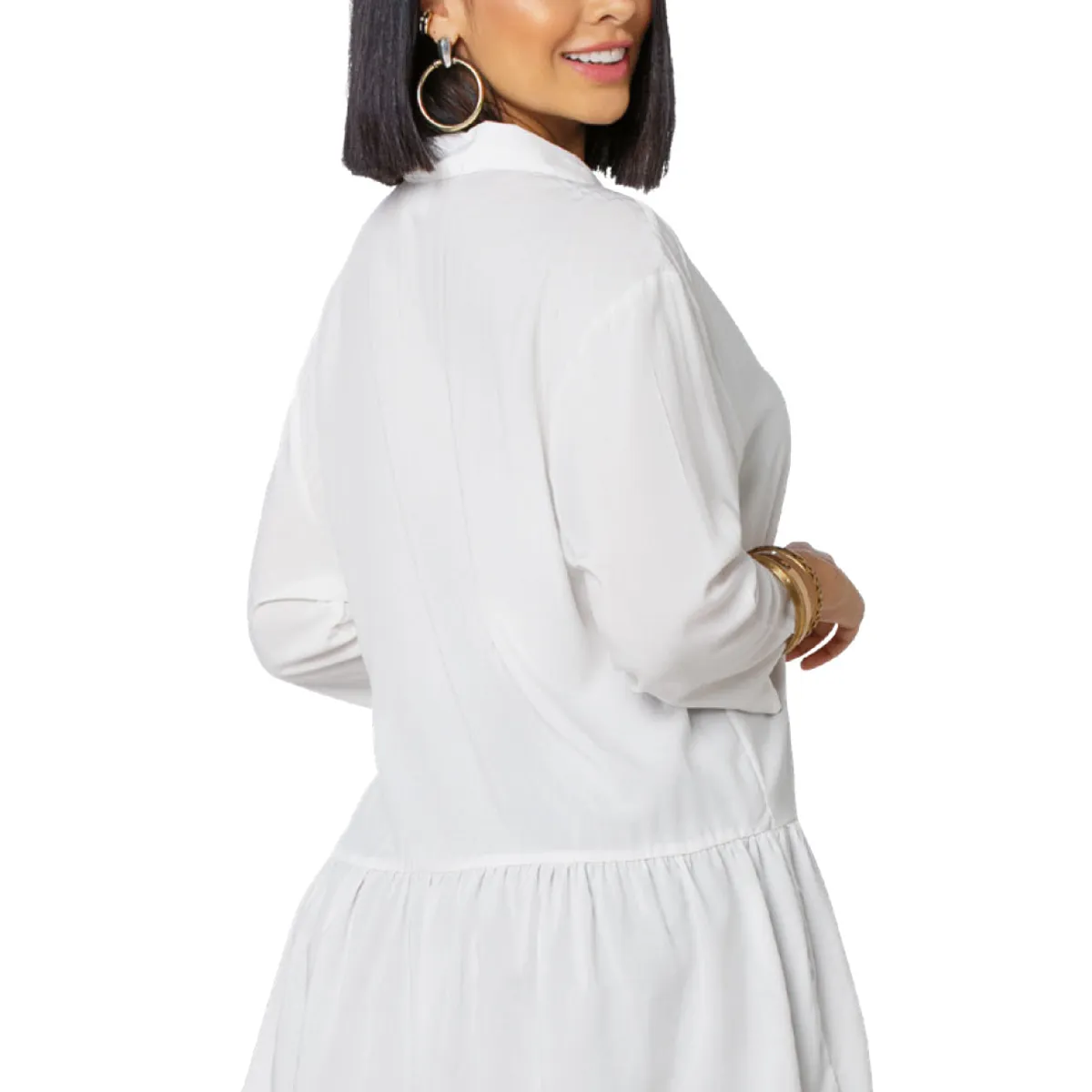 MARKETING PERSONAL - Blusón Mujer Blanco Mp 8370