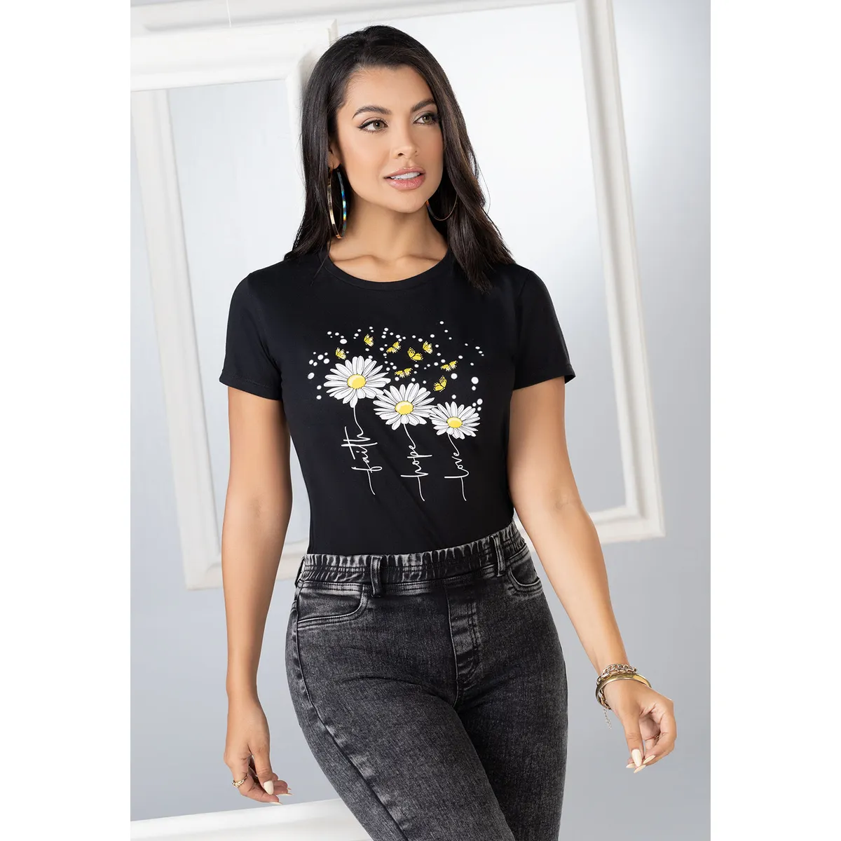 MARKETING PERSONAL - Camiseta Mujer Negro Mp 100777