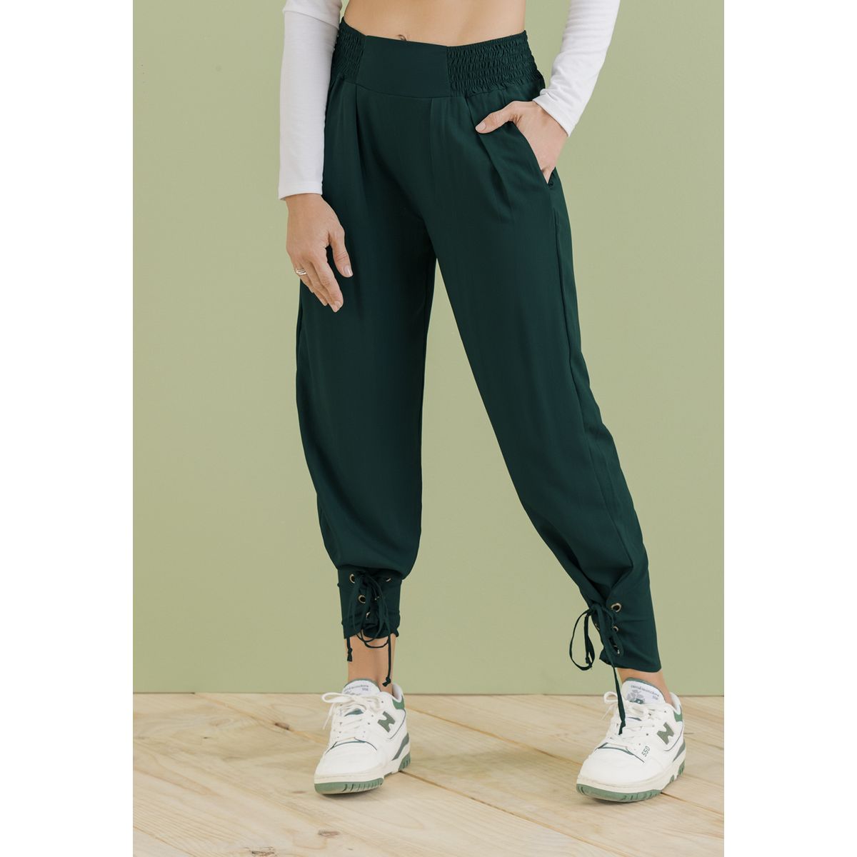 RUTTA - Pantalón Mujer Verde Botella Rutta 103046