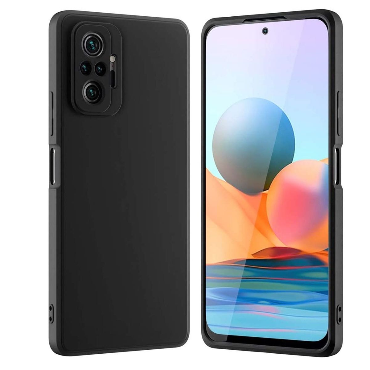 GENERICO - Funda Estuche Silicone Case Compatible Con Xiaomi Note 10 Pro Negro
