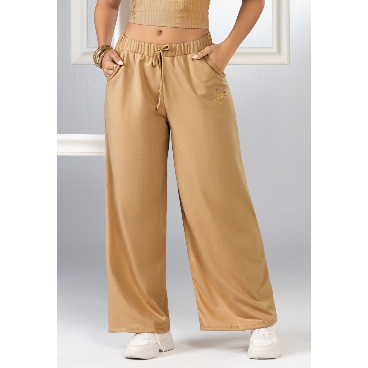 MARKETING PERSONAL - Pantalón Sudadera Mujer Caramelo Mp 101032