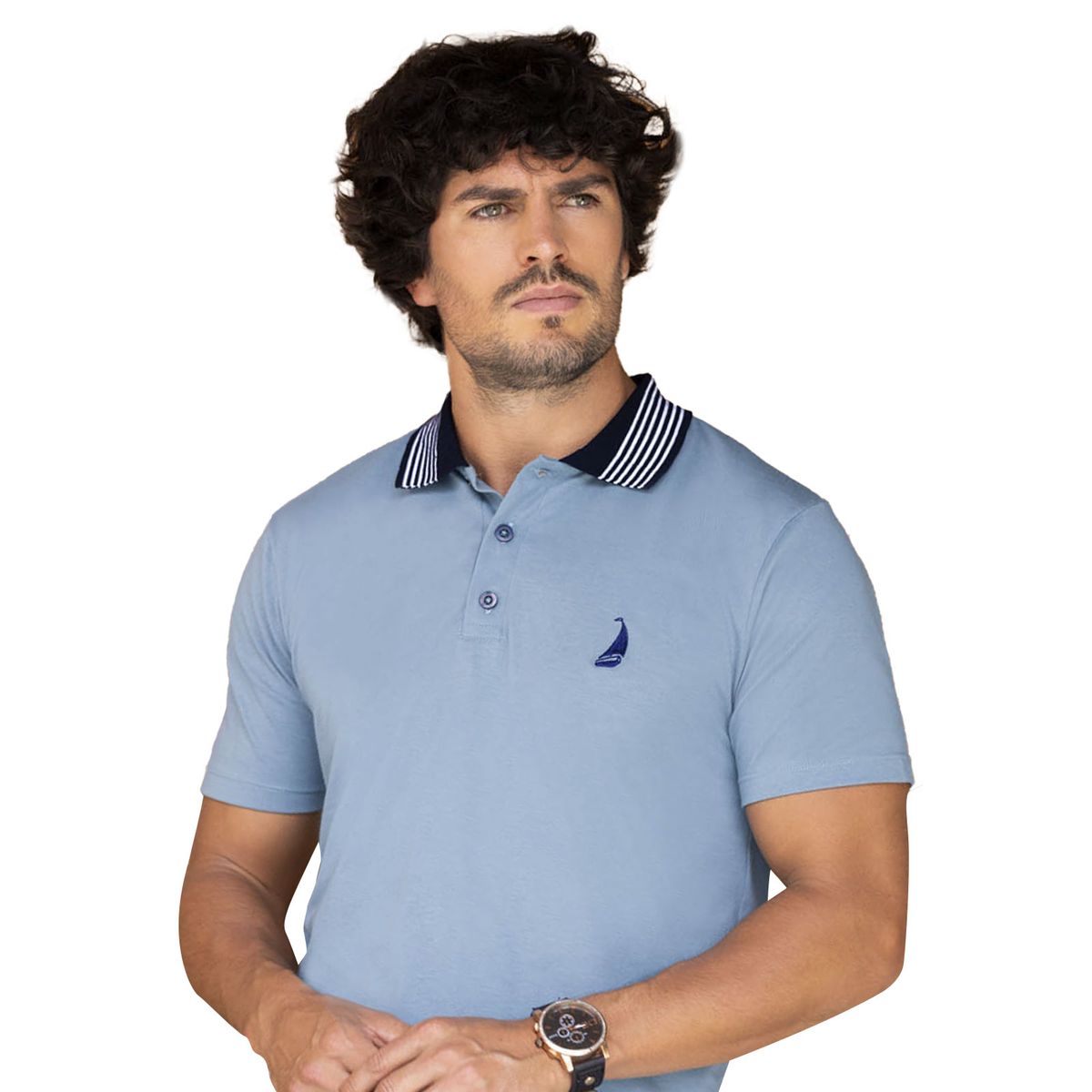 MARKETING PERSONAL - Polo Hombre Azul Mp 9274