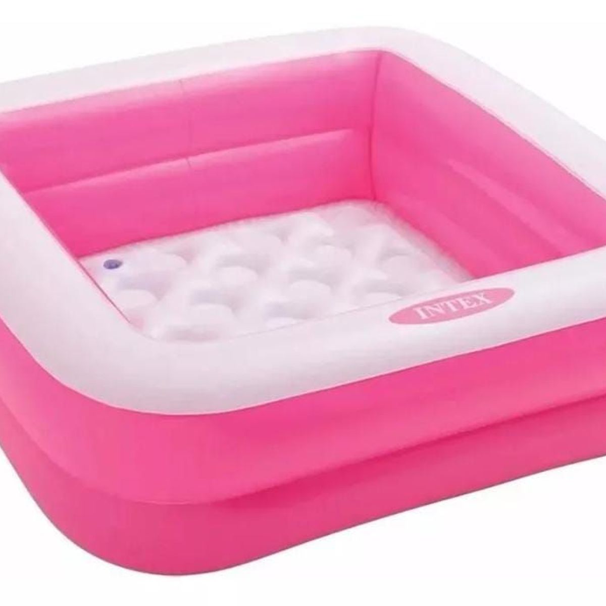 INTEX - Piscina Inflable Cuadrada Intex  De 85cm X 23cm Rosa Y Blanca