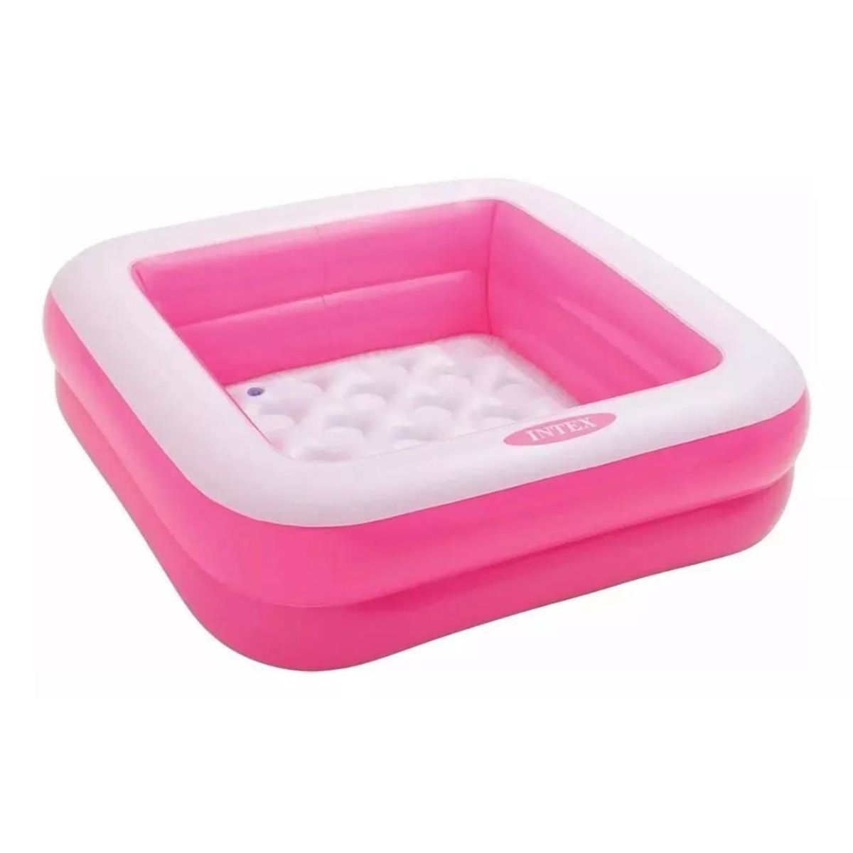 INTEX - Piscina Inflable Cuadrada Intex  De 85cm X 23cm Rosa Y Blanca