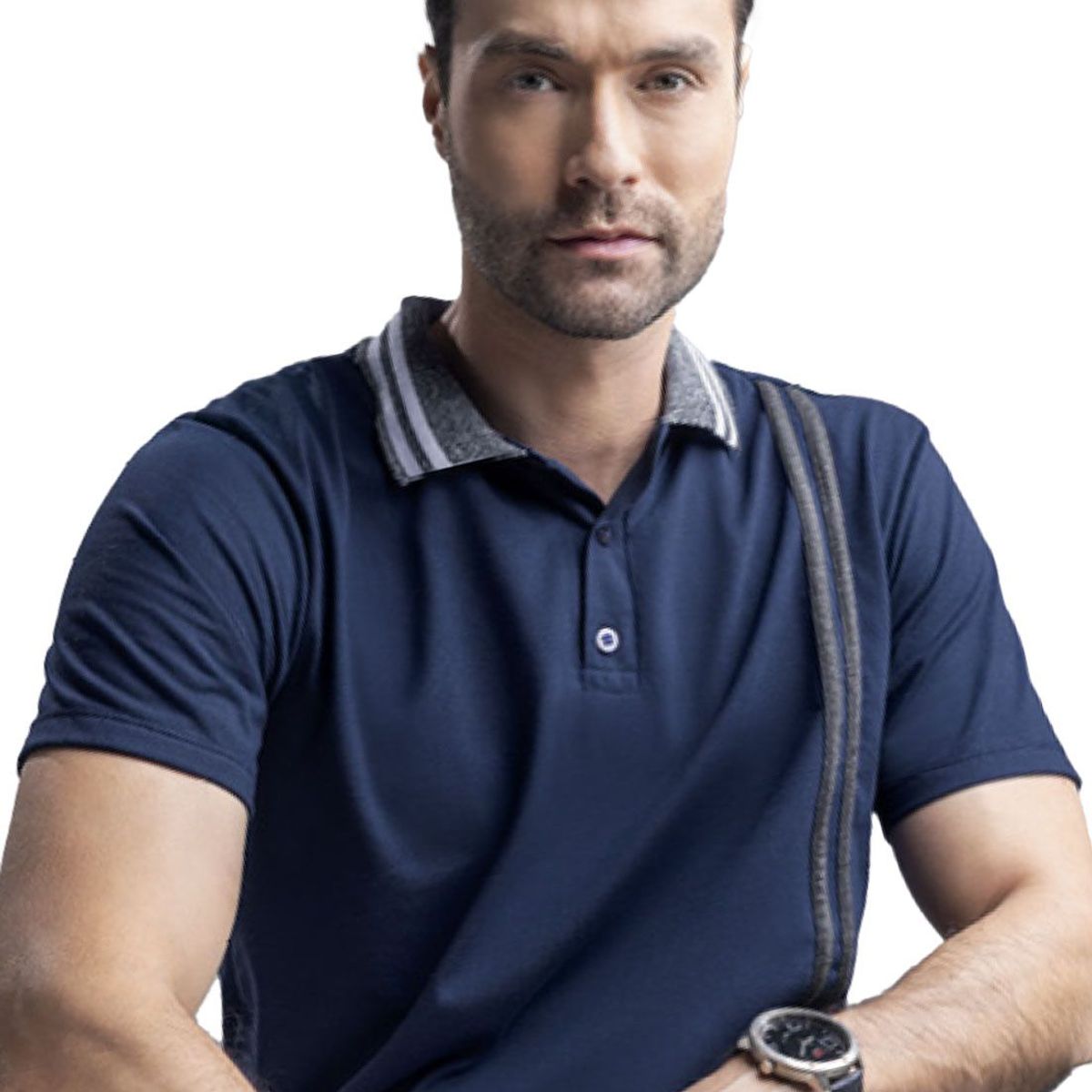 MARKETING PERSONAL - Polo Hombre Azul Mp 7783