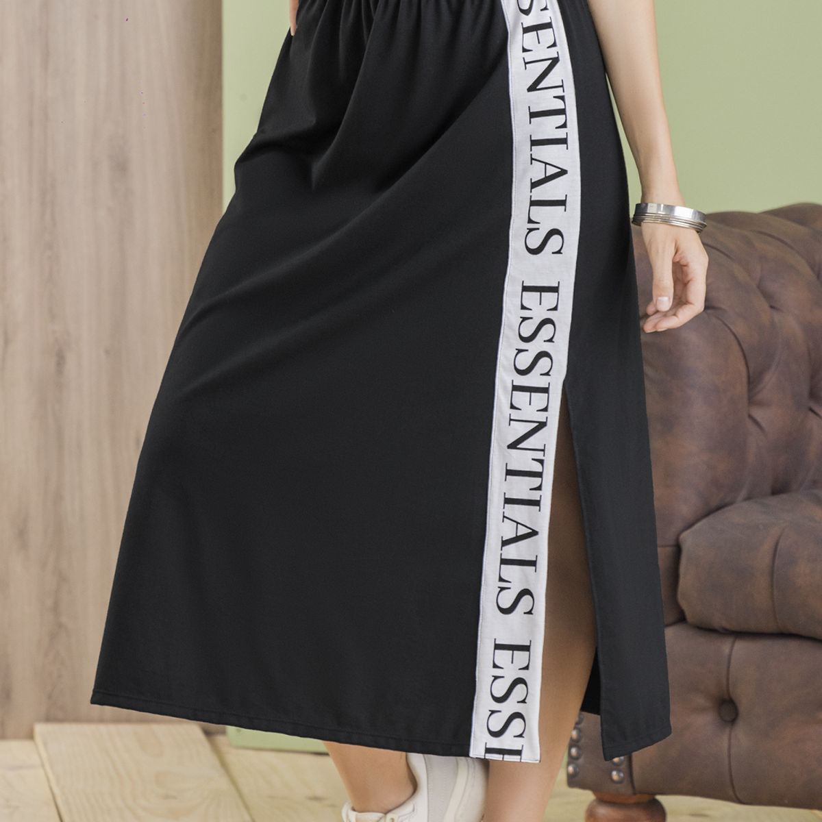 RUTTA - Falda Larga Mujer Negro Rutta 102893