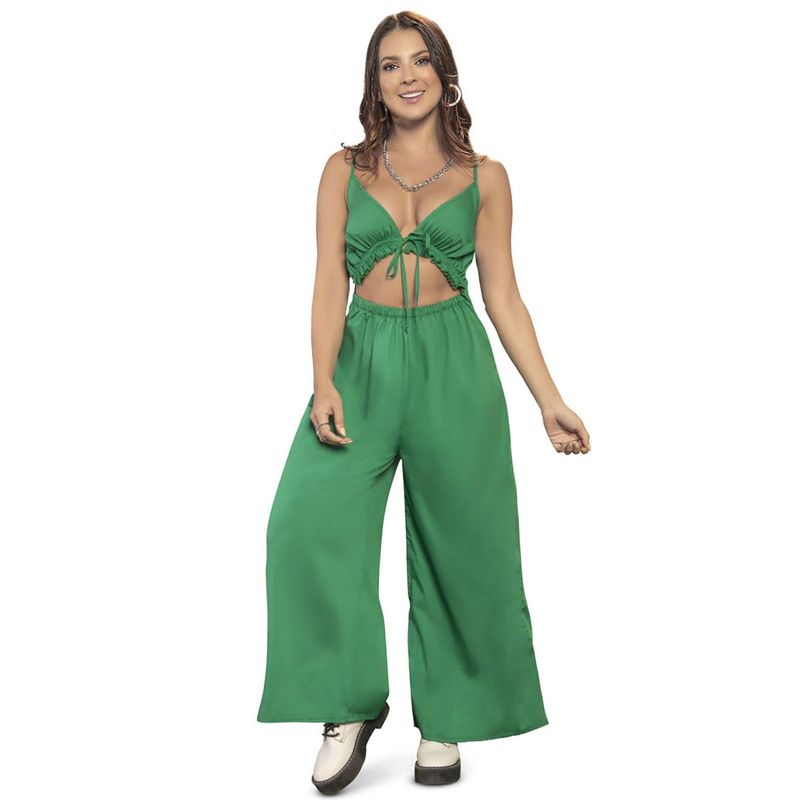 ATYPICAL - Enterizo Largo Mujer Verde Atypical 7004