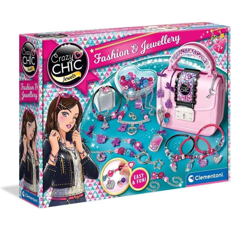 CLEMENTONI - Set De Joyas Glamourosas Con Bolso De Mano Para Niñas