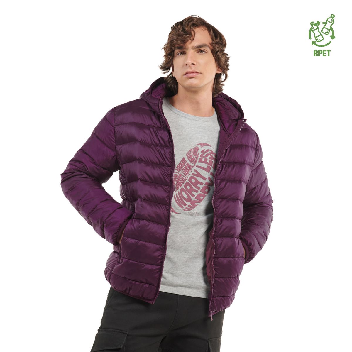 TOTTO - Chaqueta Acolchada Para Hombre Verde Colorout Totto