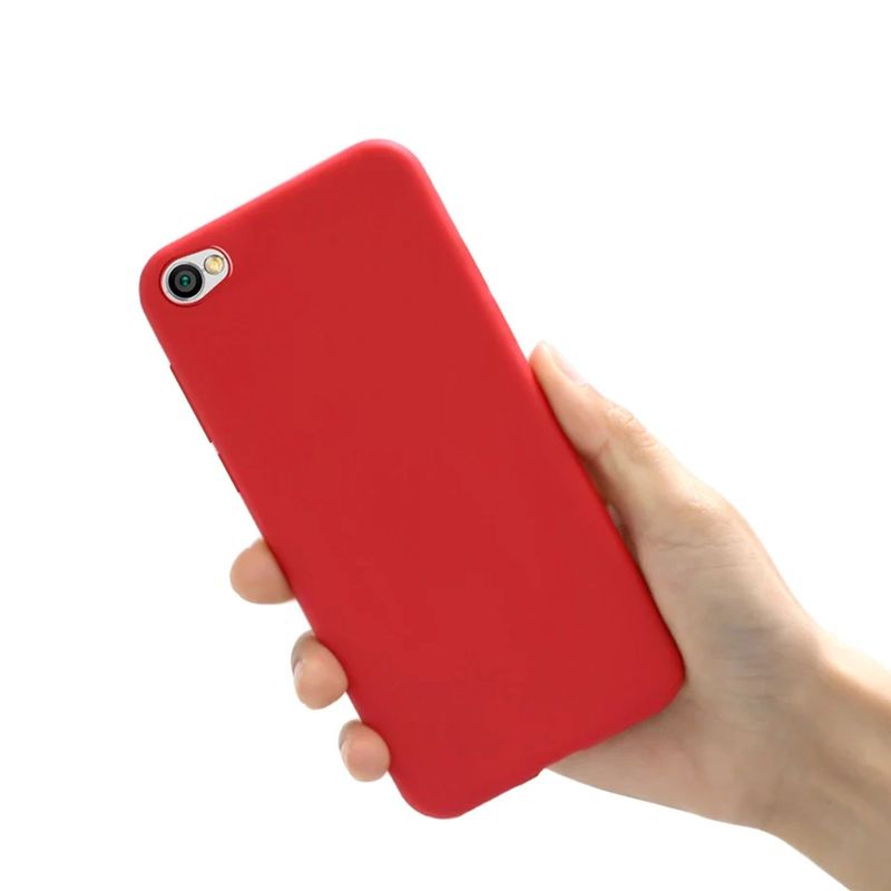 GENERICO - Funda Estuche Silicone Case Compatible Con Xiaomi Note 5A Rojo