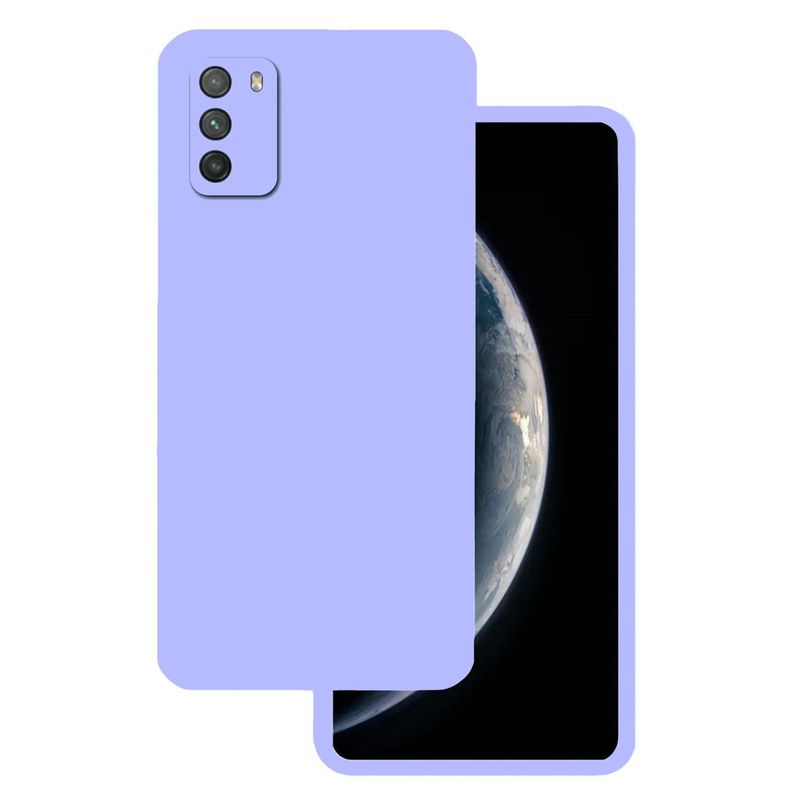 GENERICO - Funda Estuche Silicone Case Compatible Con Xiaomi Poco M3 Lila