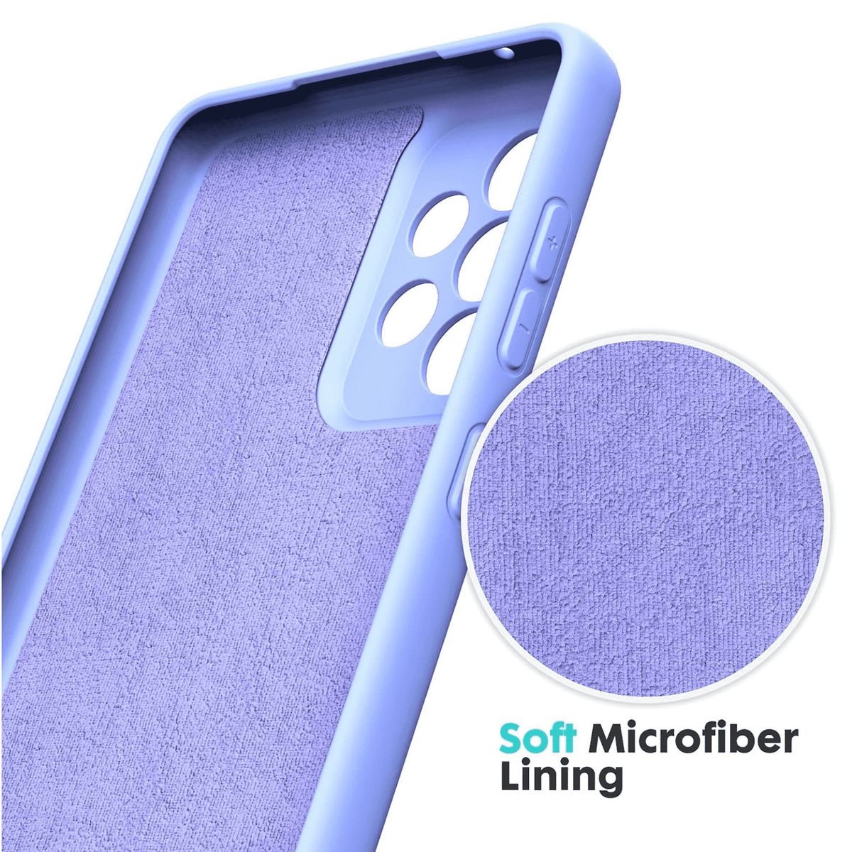 GENERICO - Funda Estuche Silicone Case Compatible Con Xiaomi Poco M3 Lila